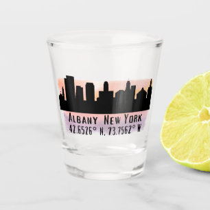 Verre A Shot Albany NY City Skyline