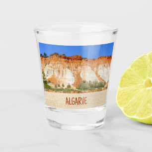 Verre A Shot Algarve Portugal Praia da Falésia Plage et Rochers