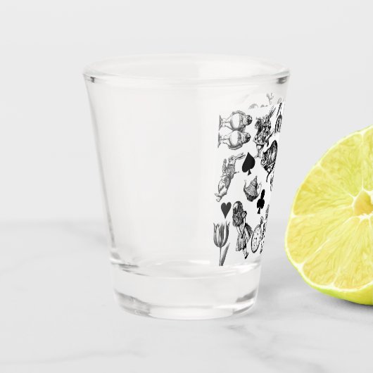 Verre A Shot Alice White Rabbit Wonderland Classic (Gauche)