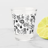 Verre A Shot Alice White Rabbit Wonderland Classic (Devant)