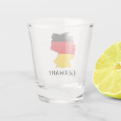 Verre A Shot Allemagne - Carte du drapeau allemand (Dos)