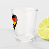 Verre A Shot Allemagne Code Pays Coeur Drapeau, DEU (Droite)