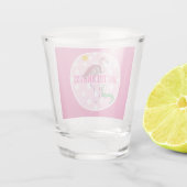 Verre A Shot Alligator de Flamant rose mou personnalisé Sun (Dos)