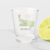 Verre A Shot Alligator en amour (Dos)