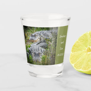 Verre A Shot Alligator "Fierce Couple"