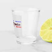 Verre A Shot Allons Brandon FJB Rouge Blanc Bleu Étoiles (Droite)