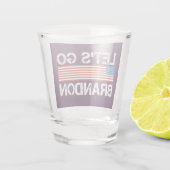 Verre A Shot Allons voir Brandon American Flag Purple (Dos)