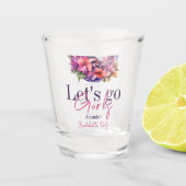 Verre A Shot Allons-y les Filles Dernière Disco Rose Enterremen (Devant)