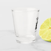 Verre A Shot alphabet e, lettre e, monogramme e, lettres e pili (Gauche)