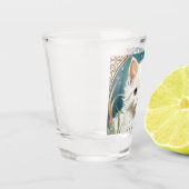 Verre A Shot Alphonse Mucha Art Nouveau Kitten (Gauche)