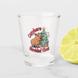 Verre A Shot Ambiance de Noël du Capybara Humour de Fêtes