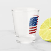 Verre A Shot American Flag (Gauche)