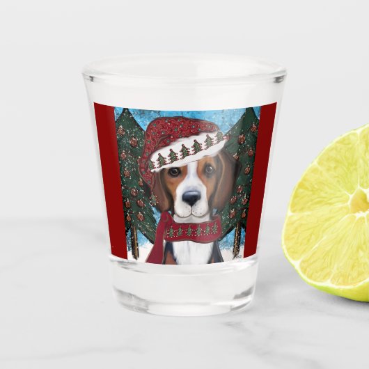 Verre A Shot American Foxhound (Devant)
