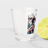 Verre A Shot Amis Cowboy Buvant des Shots Personnalisés (Gauche)