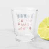 Verre A Shot Amoureux de la fête du Bunco (Dos)