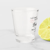 Verre A Shot Amusant Bachelorette Monogrammé (Gauche)