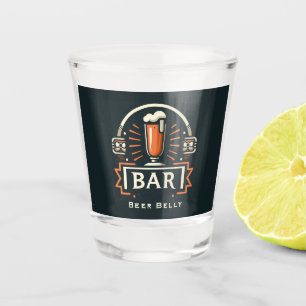 Verre A Shot Amusant Bar Belly, logo Beer Mug Personnalisé