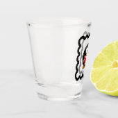 Verre A Shot Amusant dessin d'oiseaux de pingouin (Gauche)