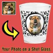 Verre A Shot Amusant unique Stocker Stuffer Chien Paw photo Paw