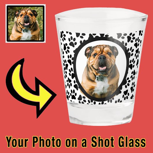 Verre A Shot Amusant unique Stocker Stuffer Chien Paw photo Paw