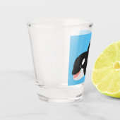 Verre A Shot Amusante baleine orque mignonne dessin animé (Gauche)