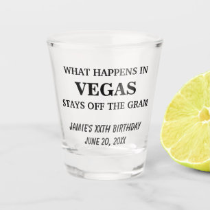 Verre A Shot Amusante fête d'anniversaire Créez votre propre ve