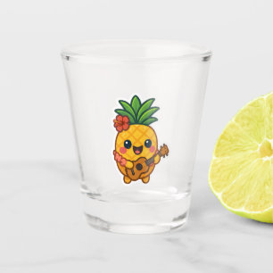 Verre A Shot Ananas souriant Kawaii - Tropical