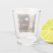 Verre A Shot Ancien rhum pirate (personnalisable en texte) (Dos)
