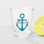 Verre A Shot Ancre bleue (Devant)