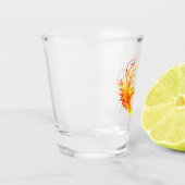 Verre A Shot Angel Fire Heart with Wings (Gauche)
