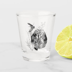 Verre A Shot Anglais Setter, Chasse à la bécasse