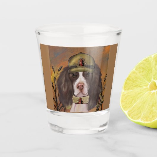 Verre A Shot Anglais Springer Spaniel (Devant)