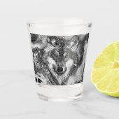 Verre A Shot AnimalArtBW_Wolf_001 (Devant)