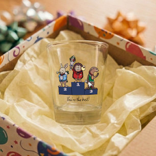 Verre A Shot Animaux de la forêt Vous êtes le meilleur ! Podium
