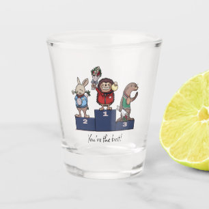 Verre A Shot Animaux de la forêt Vous êtes le meilleur ! Podium