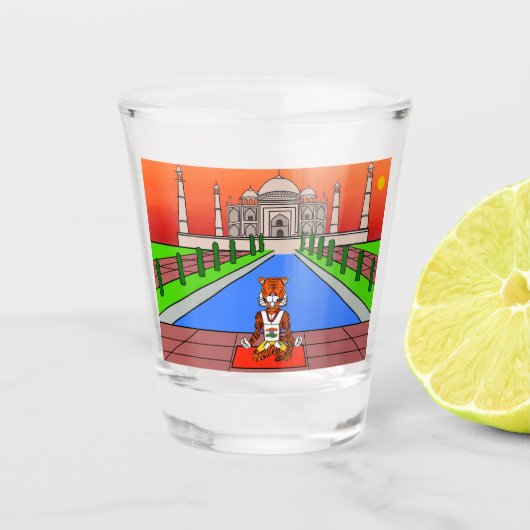 Verre A Shot Animaux du monde, Inde : Tigre (Devant)