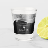 Verre A Shot Anniversaire de l'argent et du noir (Devant)