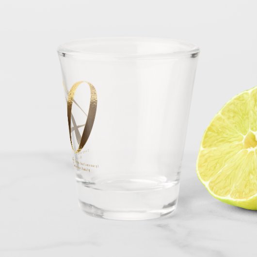 Verre A Shot Anniversaire du 40e anniversaire de Ruby Mariage (Droite)