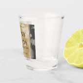 Verre A Shot Anniversaire élégant du 1er Mariage papier (Droite)