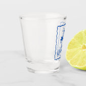 Verre A Shot Anse Bleue (Gauche)