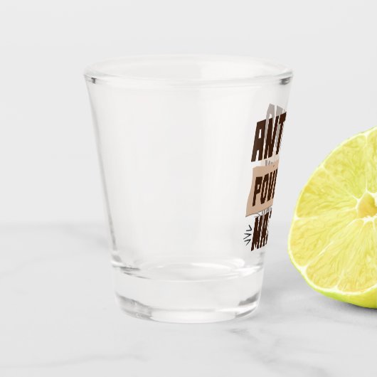 Verre A Shot Anthro Pauvreté majeure drôle Anthropologie étudia (Gauche)