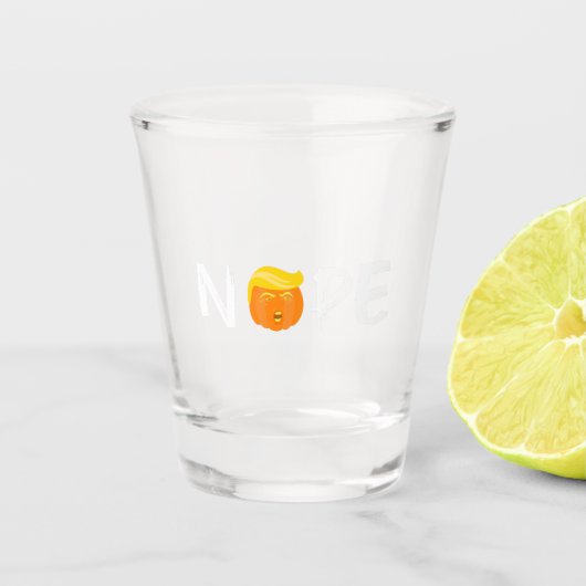 Verre A Shot Anti-Trump - Nope Halloween Edition II (Devant)