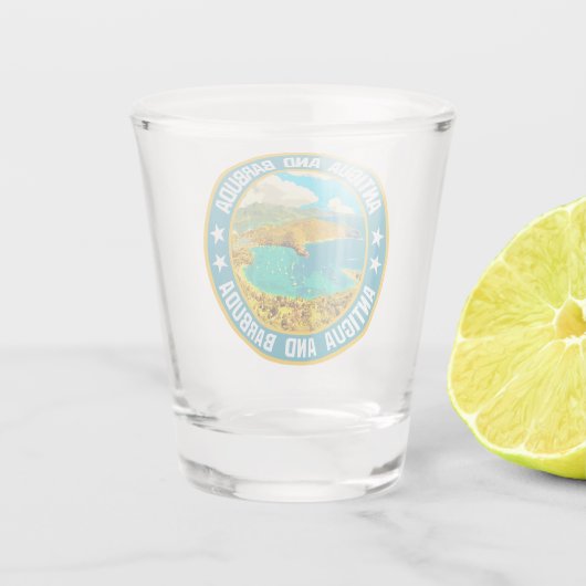 Verre A Shot Antigua-et-Barbuda (Dos)