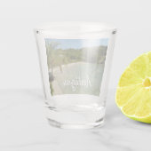 Verre A Shot Antiguan Beach Beautiful Tropical Landscape (Dos)