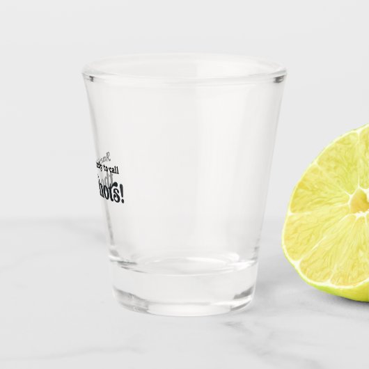 Verre A Shot "Appelez les chaussures" Funny Nurse Graduation Cu (Droite)
