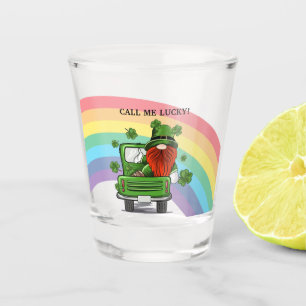 Verre A Shot Appelle-moi Lucky Irish Gnome Jour de la Saint Pat