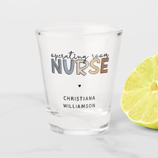 Verre A Shot Appréciation des infirmières ou infirmiers en sall (Devant)