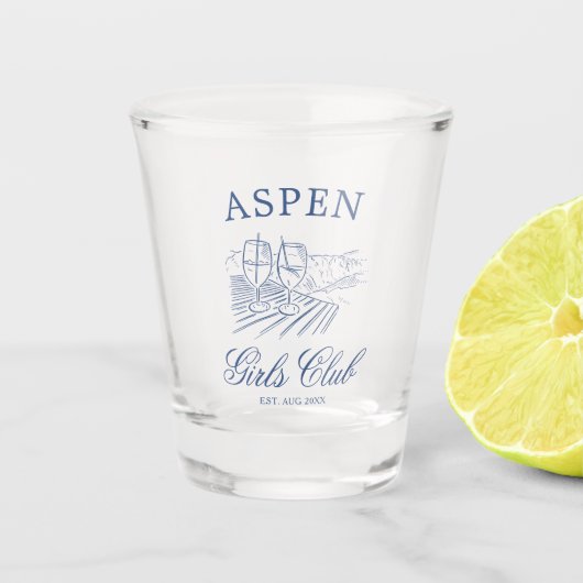 Verre A Shot Après Ski Avec La Mariée à Venir Week-end Bach (Devant)