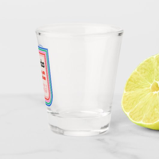 Verre A Shot Après toute la journée les années 70 Retro Stried (Droite)