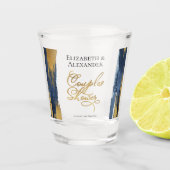 Verre A Shot Aquarelle Couples Lunettes de douche | ABSTRAIT (Devant)